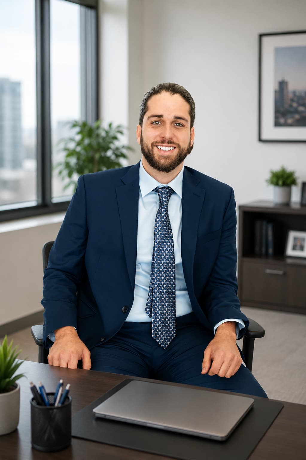 Orlando Echeverria at his office in Miami