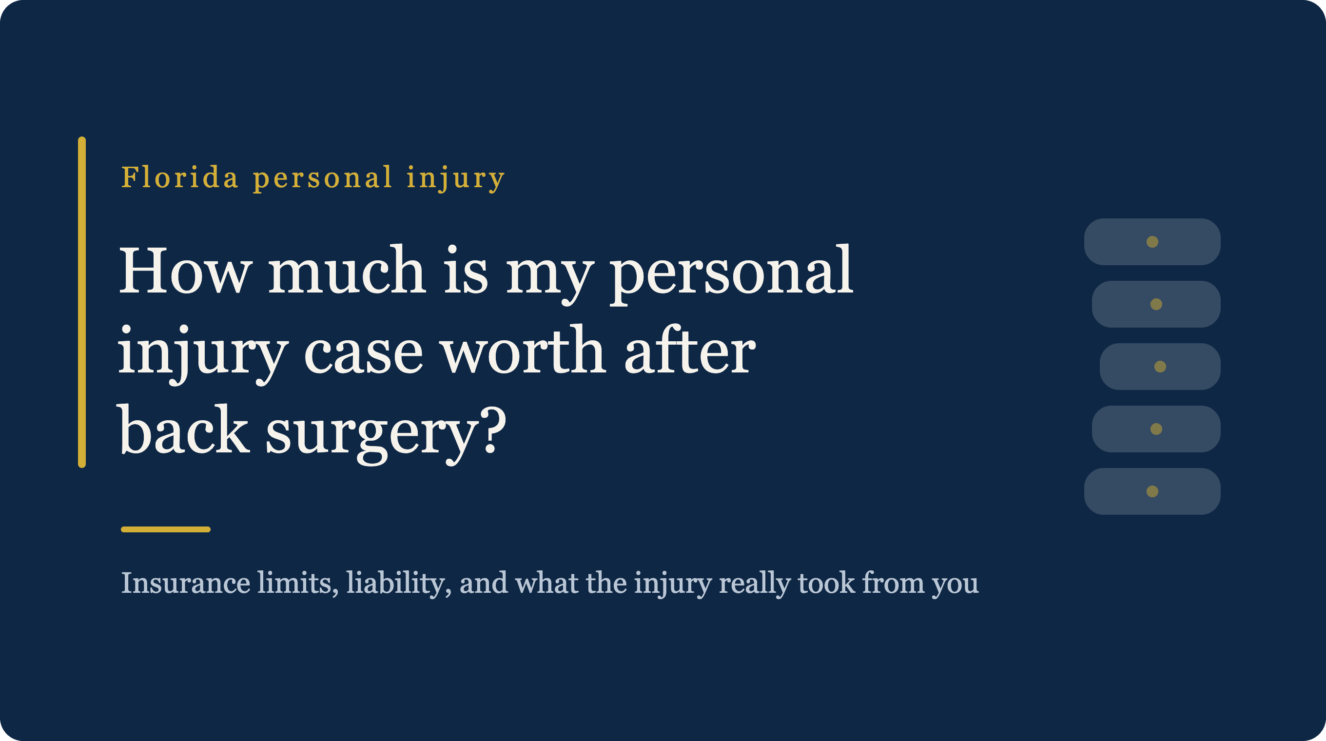 How Much Is My Personal Injury Case Worth If I Need Back Surgery?